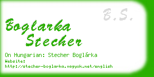 boglarka stecher business card